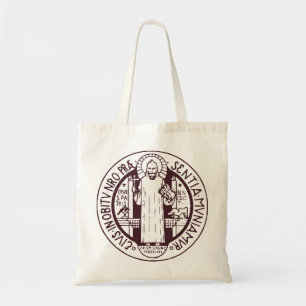 Saint Benedict Medal Tote Bag