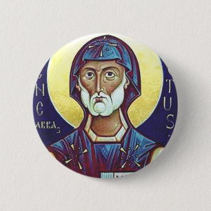 Saint Benedict of Nursia 6 Cm Round Badge