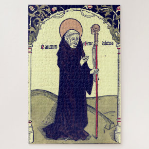 Saint  Benedict of Nursia Abbot of Monte Cassino Jigsaw Puzzle