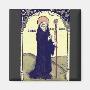 Saint  Benedict of Nursia Abbot of Monte Cassino Magnet