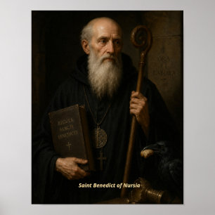Saint Benedict of Nursia Art Print
