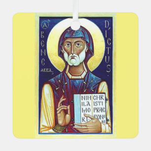 Saint Benedict of Nursia Metal Tree Decoration
