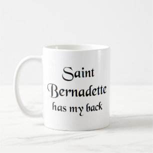 saint bernadette coffee mug