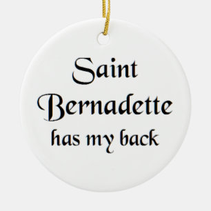saint bernadette coffee mug ceramic tree decoration