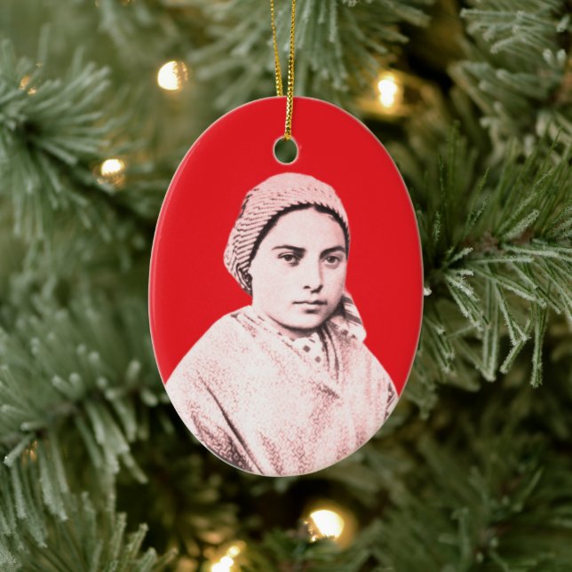 Saint Bernadette Soubirous as a child Ceramic Tree Decoration (Tree)