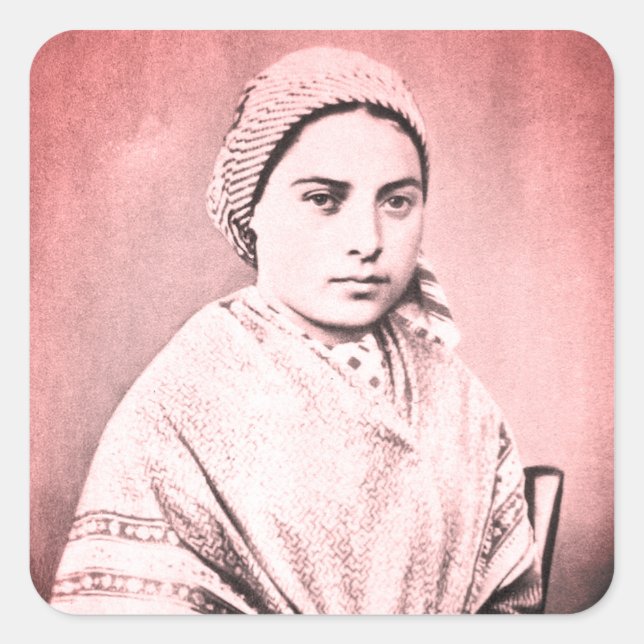 Saint Bernadette Soubirous as a child Square Sticker (Front)