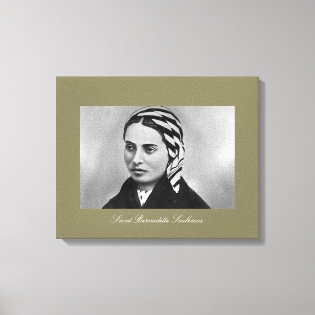 Saint Bernadette Soubirous Canvas Print (Front)