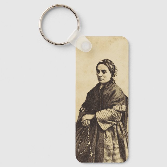 Saint Bernadette Soubirous Fine Art Key Ring (Front)