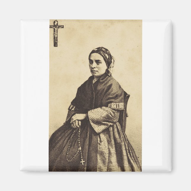 Saint Bernadette Soubirous Fine Art Magnet (Front)