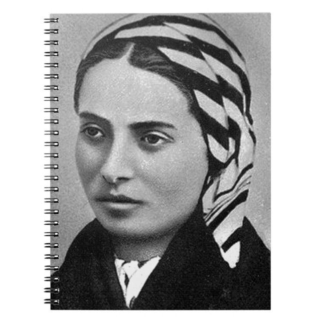 SAINT BERNADETTE SOUBIROUS SPIRAL NOTEBOOK (Front)