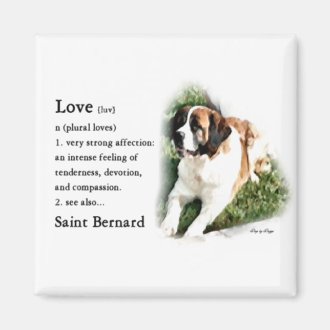 Saint Bernard Art Gifts Magnet (Front)
