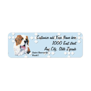 Saint Bernard - Blue w/ White Diamond Design