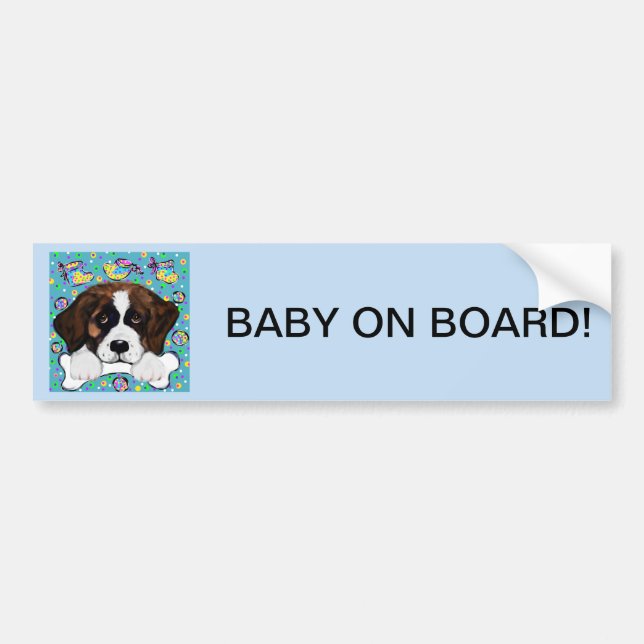 Saint Bernard Bumper Sticker (Front)