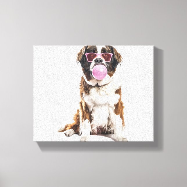 Saint Bernard Canvas Print (Front)