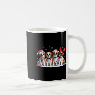 Saint Bernard Christmas Pupes Dog Lovers Funny Hol Coffee Mug