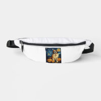 Saint Bernard Cute Dog Halloween Jack O Lantern Pu