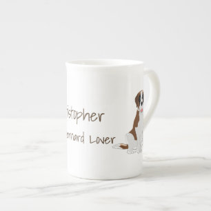 Saint Bernard Design Personalised Bone China Mug
