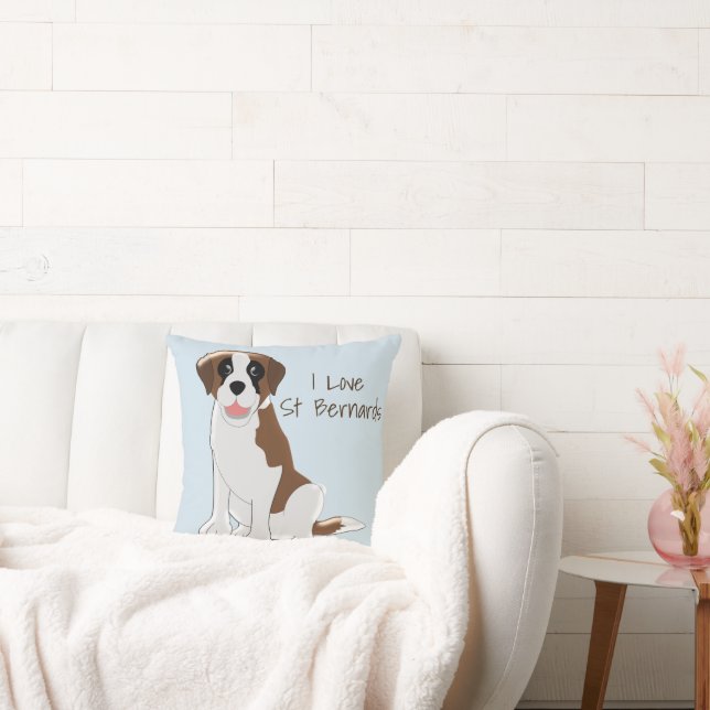 Saint Bernard Design Personalised Cushion (Couch)