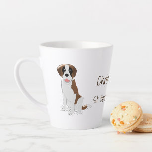 Saint Bernard Design Personalised Latte Mug