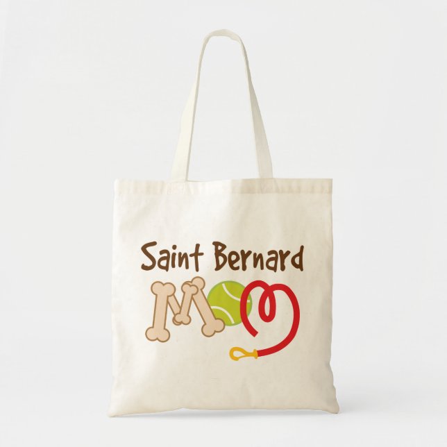 Saint Bernard Dog Breed Mum Gift Tote Bag (Front)