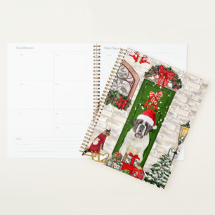 Saint Bernard Dog Christmas Planner