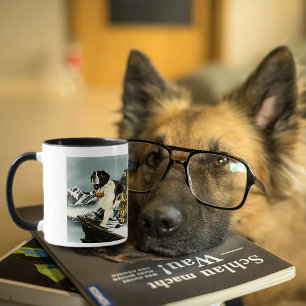 Saint Bernard Dog Dwarf Fantasy Mug