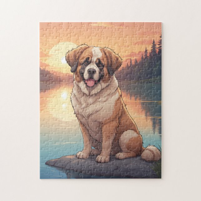 Saint Bernard dog Jigsaw Puzzle (Vertical)