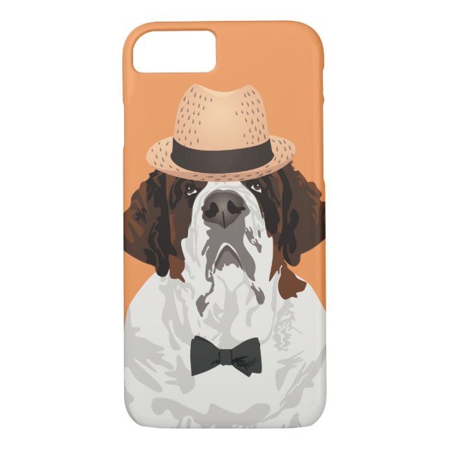Saint Bernard Dog Phone Case for Dog Lovers (Back)