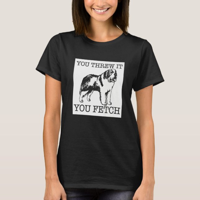 Saint Bernard dog T-Shirt (Front)