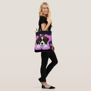SAINT BERNARD DOG  TOTE BAG