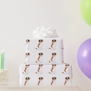 Saint Bernard Dog Wrapping Paper