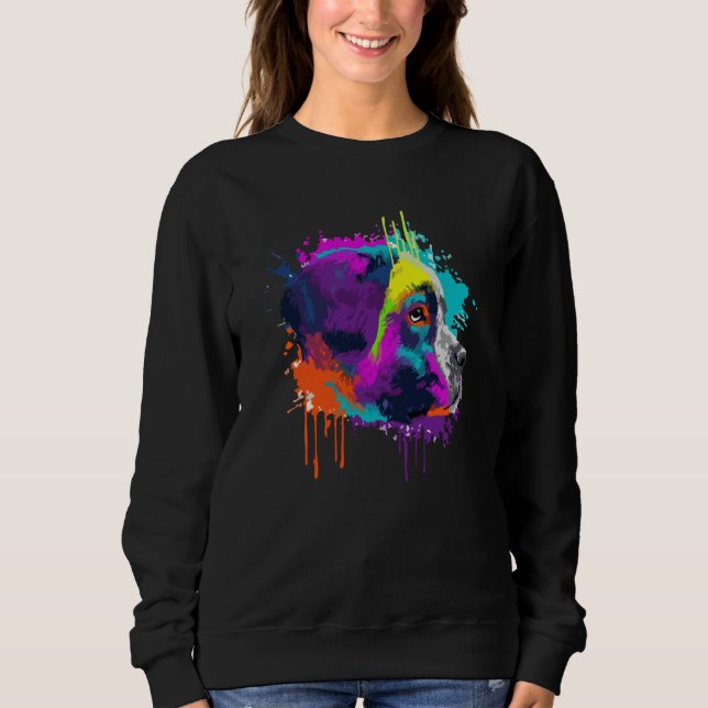 Saint Bernard For Dog Colorful Sweatshirt (Front)