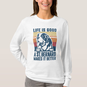 Saint Bernard Gifts For Women Men Dog Mum Dad St B T-Shirt