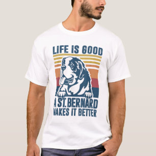 Saint Bernard Gifts For Women Men Dog Mum Dad St B T-Shirt
