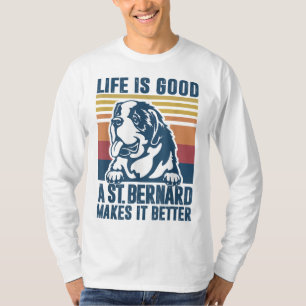 Saint Bernard Gifts For Women Men Dog Mum Dad St B T-Shirt