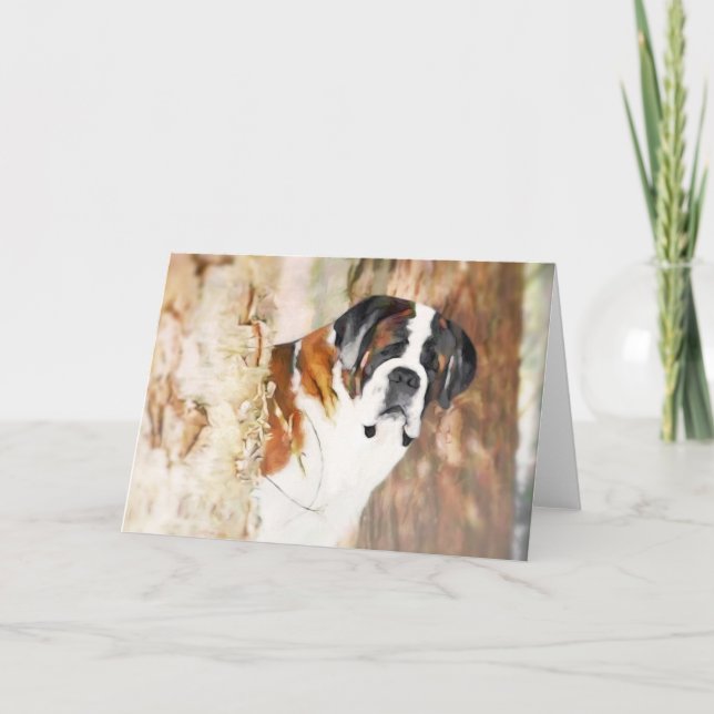 Saint Bernard Greeting Card (Front)