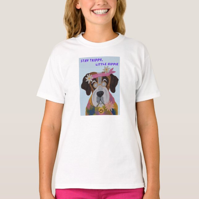 Saint Bernard Hippie T-Shirt (Front)