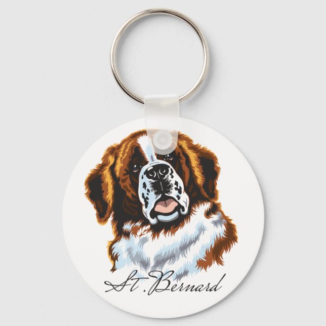 saint bernard key ring (Front)