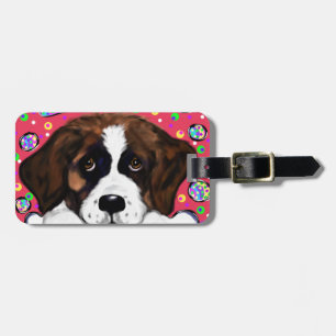 Saint Bernard Luggage Tag