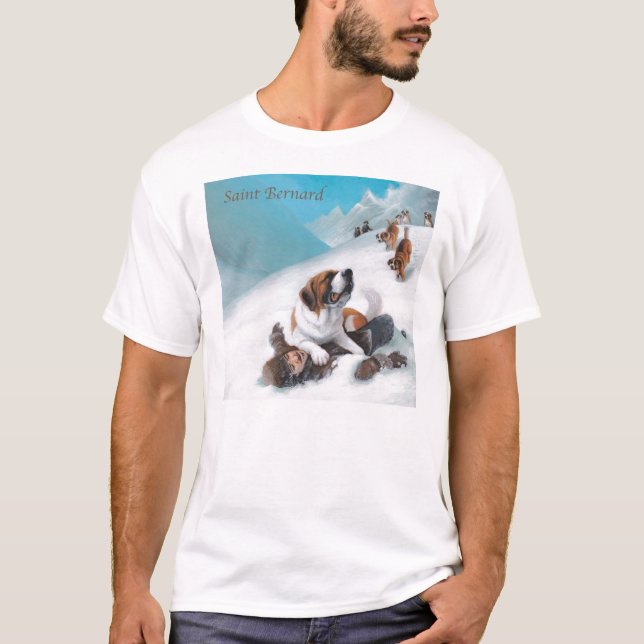 Saint Bernard Mug T-Shirt (Front)