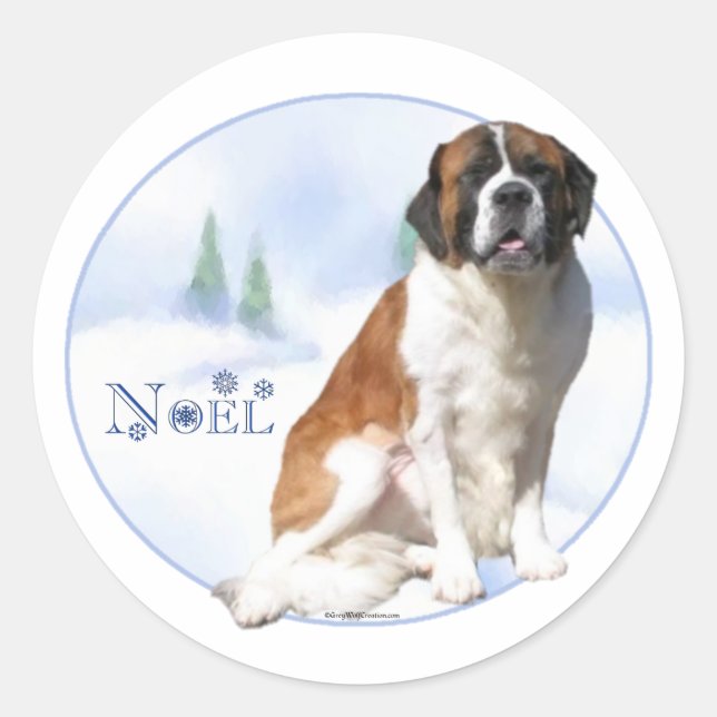 Saint Bernard Noel Sticker (Front)