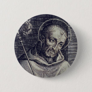 Saint Bernard of Clairvaux 6 Cm Round Badge