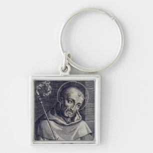 Saint Bernard of Clairvaux Key Ring