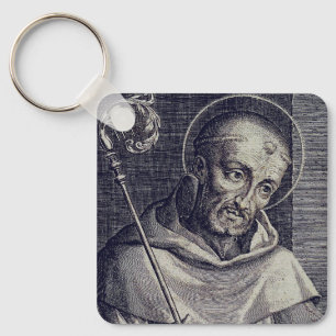 Saint Bernard of Clairvaux Key Ring