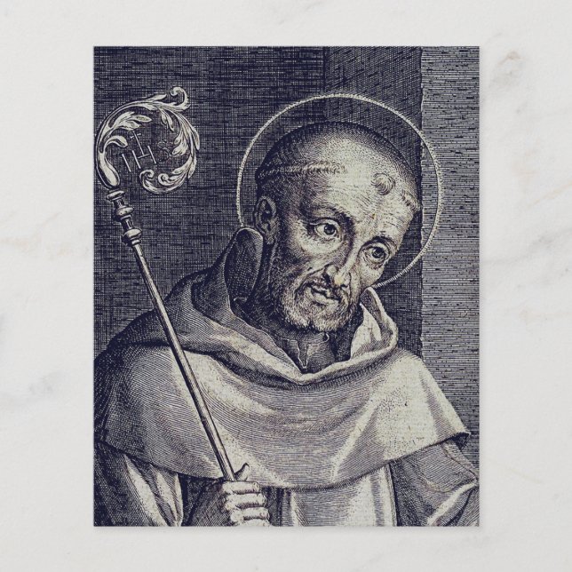 Saint Bernard of Clairvaux Mellifluous Doctor Art (Front)