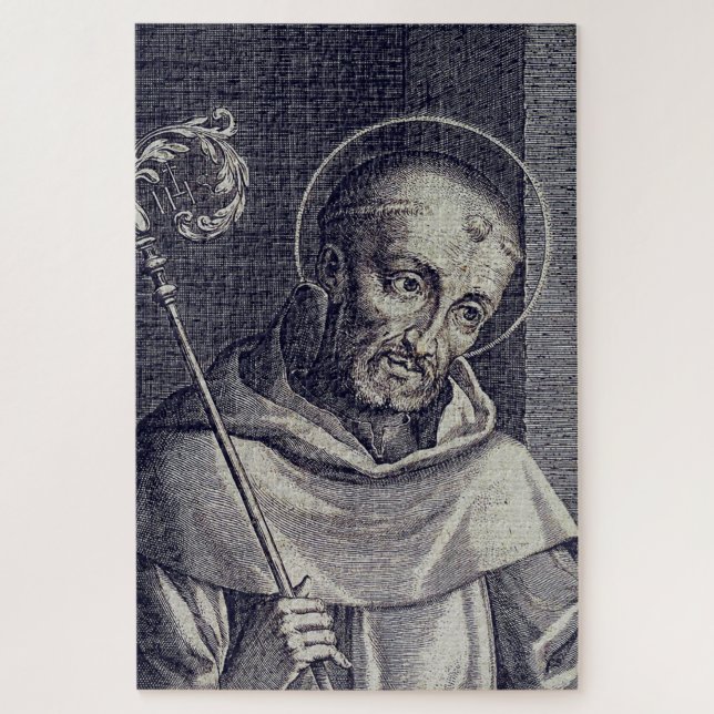 Saint Bernard of Clairvaux Mellifluous Doctor Art Jigsaw Puzzle (Vertical)