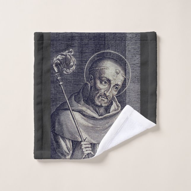 Saint Bernard of Clairvaux Mellifluous Doctor Art Wash Cloth (Wash Cloth)