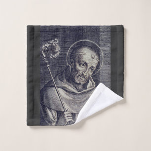 Saint Bernard of Clairvaux Wash Cloth