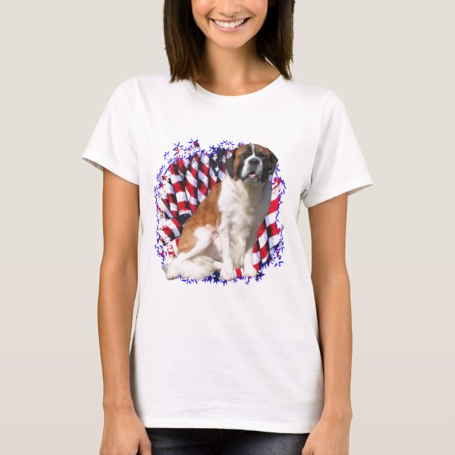 Saint Bernard Patriot T-Shirt (Front)