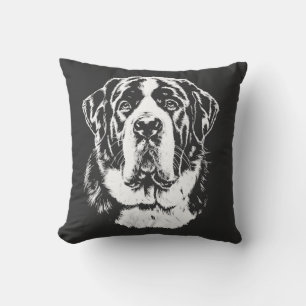 Saint Bernard Portrait Minimalist Apparel Cushion